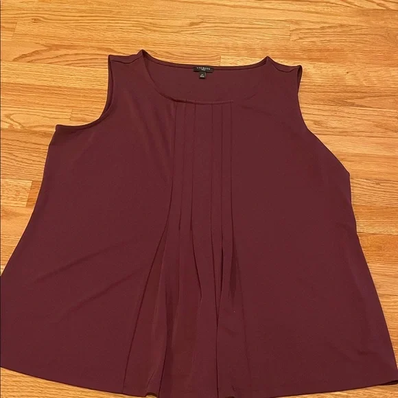 Talbots Burgundy Sleeveless Blouse - Picture 1 of 3